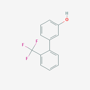 molecular formula C13H9F3O B6326655 3-(2-Trifluoromethylphenyl)phenol, 95% CAS No. 365426-95-5