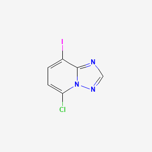 molecular formula C6H3ClIN3 B6326682 5-Chloro-8-iodo-[1,2,4]triazolo[1,5-a]pyridine CAS No. 1030626-93-7