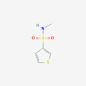 molecular formula C5H7NO2S2 B6326687 Thiophene-3-sulfonic acid methylamide, 95% CAS No. 64255-66-9