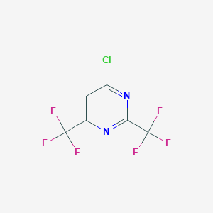 4-Chloro-2,6-bis(trifluoromethyl)pyrimidine, 97%