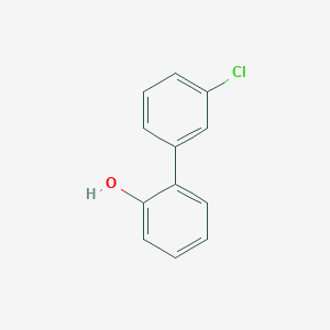 molecular formula C12H9ClO B6326739 2-(3-Chlorophenyl)phenol, 95% CAS No. 249291-09-6