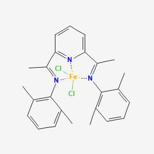 molecular formula C25H27Cl2FeN3 B6326775 2,6-Bis-[1-(2,6-dimethylphenylimino)-ethyl]pyridine iron(II) chloride CAS No. 207129-93-9