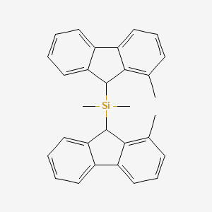 molecular formula C30H28Si B6326797 Bis(1-methylfluoren-9-yl)dimethylsilane CAS No. 186131-56-6