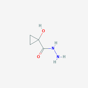 molecular formula C4H8N2O2 B6326829 1-Hydroxycyclopropanecarbohydrazide CAS No. 934174-96-6