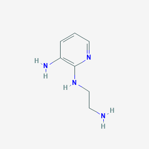 molecular formula C7H12N4 B6326837 2-N-(2-Aminoethyl)pyridine-2,3-diamine, 95% CAS No. 1247630-86-9