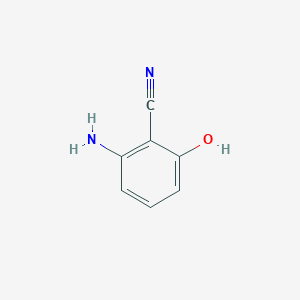 molecular formula C7H6N2O B6326846 2-氨基-6-羟基苯甲腈 CAS No. 859960-36-4