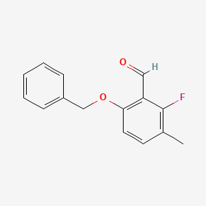 molecular formula C15H13FO2 B6326866 6-(苄氧基)-2-氟-3-甲基苯甲醛 CAS No. 2432849-04-0