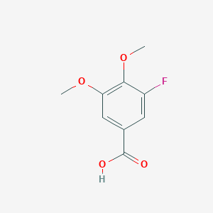 molecular formula C9H9FO4 B6326884 3-Fluoro-4,5-dimethoxybenzoic acid CAS No. 1260810-41-0