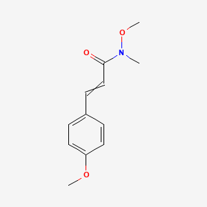 molecular formula C12H15NO3 B6326903 (2E)-N-甲氧基-3-(4-甲氧基苯基)-N-甲基丙-2-烯酰胺 CAS No. 118709-31-2