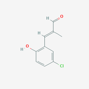 molecular formula C10H9ClO2 B6326918 (2E)-3-(5-氯-2-羟基苯基)-2-甲基丙烯醛;  95% CAS No. 1613317-59-1