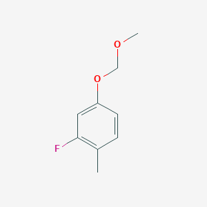 molecular formula C9H11FO2 B6326941 2-Fluoro-4-(methoxymethoxy)-1-methylbenzene CAS No. 1698618-45-9
