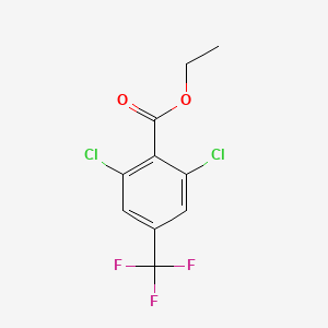 molecular formula C10H7Cl2F3O2 B6326968 Ethyl 2,6-dichloro-4-(trifluoromethyl)benzoate CAS No. 189338-33-8