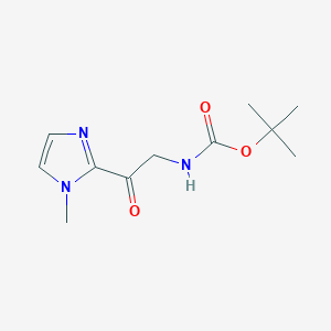 t-Butyl (2-(1-methyl-1H-imidazol-2-yl)-2-oxoethyl)carbamate