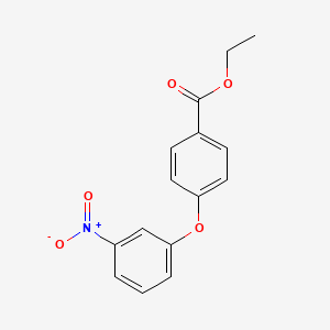 molecular formula C15H13NO5 B6327021 Ethyl 4-(3-nitrophenoxy)benzoate CAS No. 1061378-29-7