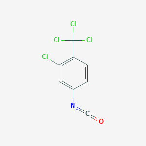 molecular formula C8H3Cl4NO B6327027 3-Chloro-4-(trichloromethyl)phenyl isocyanate, 96% CAS No. 712-21-0