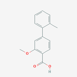 molecular formula C15H14O3 B6327061 2-Methoxy-4-(2-methylphenyl)benzoic acid CAS No. 175153-16-9