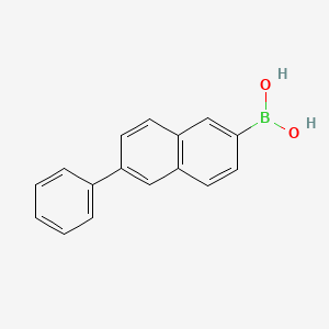 molecular formula C16H13BO2 B6327070 (6-苯基-2-萘基)-硼酸 CAS No. 876442-90-9