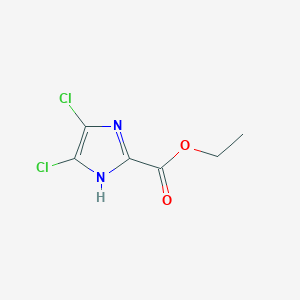 molecular formula C6H6Cl2N2O2 B6327124 Ethyl 4,5-dichloro-1H-imidazole-2-carboxylate CAS No. 64736-58-9