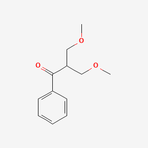 molecular formula C12H16O3 B6327132 3-Methoxy-2-(methoxymethyl)-1-phenyl-1-propanone CAS No. 100257-34-9