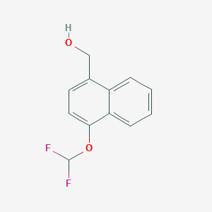 molecular formula C12H10F2O2 B6327220 (4-(Difluoromethoxy)naphthalen-1-yl)methanol CAS No. 668275-85-2