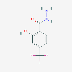 molecular formula C8H7F3N2O2 B6327222 2-Hydroxy-4-trifluoromethyl-benzoic acid hydrazide CAS No. 321-20-0