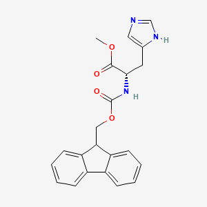 molecular formula C22H21N3O4 B6327274 Fmoc-His-OMe (Fmoc-L-His-OMe) CAS No. 160450-10-2