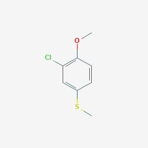 molecular formula C8H9ClOS B6327279 2-Chloro-1-methoxy-4-(methylthio)benzene CAS No. 98490-83-6