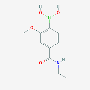 molecular formula C10H14BNO4 B6327291 4-(Ethylcarbamoyl)-2-methoxyphenylboronic acid CAS No. 1443112-49-9