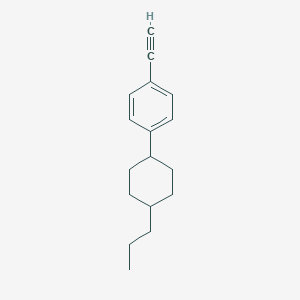 molecular formula C17H22 B063273 1-乙炔基-4-(4-丙基环己基)苯 CAS No. 167858-58-4