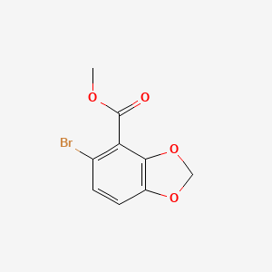 molecular formula C9H7BrO4 B6327320 Methyl 5-bromobenzo[d][1,3]dioxole-4-carboxylate CAS No. 212897-62-6