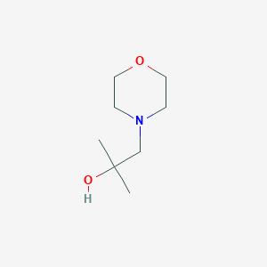 molecular formula C8H17NO2 B6327338 2-Methyl-1-morpholinopropan-2-ol, 97% CAS No. 55307-74-9
