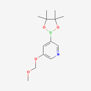 molecular formula C13H20BNO4 B6327536 5-(Methoxymethoxy)pyridine-3-boronic acid pinacol ester CAS No. 1062205-66-6