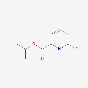 molecular formula C9H10FNO2 B6327559 丙烷-2-基-6-氟吡啶-2-羧酸酯 CAS No. 656239-36-0