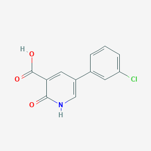molecular formula C12H8ClNO3 B6327582 5-(3-Chlorophenyl)-2-hydroxynicotinic acid, 95% CAS No. 1261997-78-7