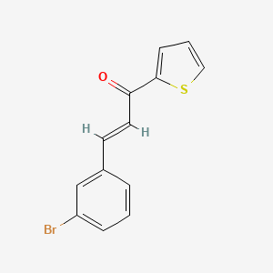 molecular formula C13H9BrOS B6327674 (2E)-3-(3-溴苯基)-1-(噻吩-2-基)丙-2-烯-1-酮 CAS No. 1225453-18-8