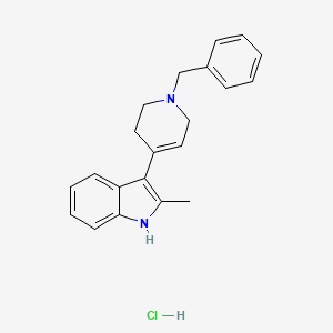 molecular formula C21H23ClN2 B6327680 3-(1-Benzyl-1,2,3,6-tetrahydro-pyridin-4-yl)-2-methyl-1H-indole hydrochloride CAS No. 70708-17-7