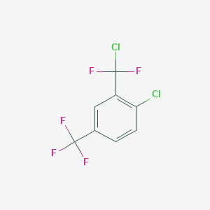 molecular formula C8H3Cl2F5 B6327693 2-Chloro-5-(trifluoromethyl)-chlorodifluoromethyl-benzene CAS No. 2088941-98-2