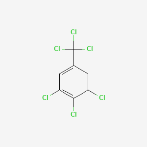 molecular formula C7H2Cl6 B6327722 3,4,5-Trichlorobenzotrichloride, 98% CAS No. 66682-07-3