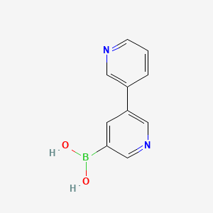molecular formula C10H9BN2O2 B6327729 [3,3'-Bipyridin]-5-ylboronic acid CAS No. 1034541-67-7