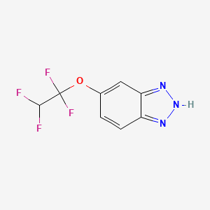 molecular formula C8H5F4N3O B6327746 6-(1,1,2,2-Tetrafluoroethoxy)-1H-benzotriazole CAS No. 157590-70-0