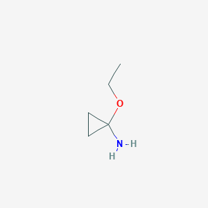 molecular formula C5H11NO B6327757 1-Ethoxycyclopropan-1-amine CAS No. 63805-75-4