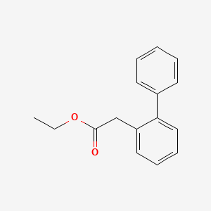 molecular formula C16H16O2 B6327770 Biphenyl-2-ylacetic acid ethyl ester, 97% CAS No. 854624-08-1