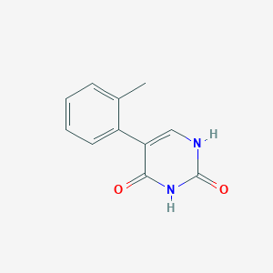 molecular formula C11H10N2O2 B6327773 (2,4)-Dihydroxy-5-(2-methylphenyl)pyrimidine, 95% CAS No. 952402-53-8