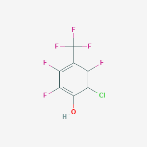 molecular formula C7HClF6O B6327793 2-Chloro-3,5,6-trifluoro-4-(trifluoromethyl)phenol CAS No. 1682-03-7