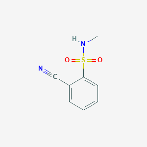 molecular formula C8H8N2O2S B6327799 2-Cyano-N-methyl-benzenesulfonamide, 95% CAS No. 69360-25-4