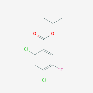 molecular formula C10H9Cl2FO2 B6327815 2,4-Dichloro-5-fluoro-benzoic acid isopropyl ester CAS No. 128800-29-3