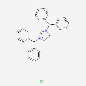 molecular formula C29H25ClN2 B6327983 1,3-Bis-(diphenylmethyl)imidazoliumchloride CAS No. 2250046-10-5