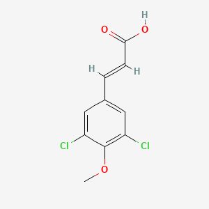 molecular formula C10H8Cl2O3 B6327994 (E)-3-(3,5-Dichloro-4-methoxyphenyl)acrylic acid, 95% CAS No. 24076-35-5
