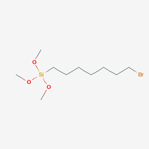 molecular formula C10H23BrO3Si B6328005 7-Bromoheptyltrimethoxysilane;  95% CAS No. 1193317-40-6