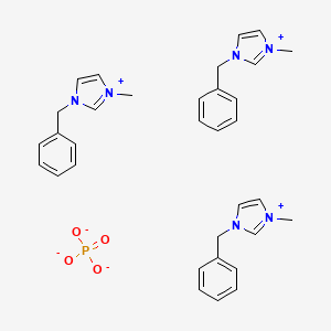 molecular formula C33H39N6O4P B6328018 1-Benzyl-3-methylimidazolium phosphate;  99% CAS No. 495379-51-6